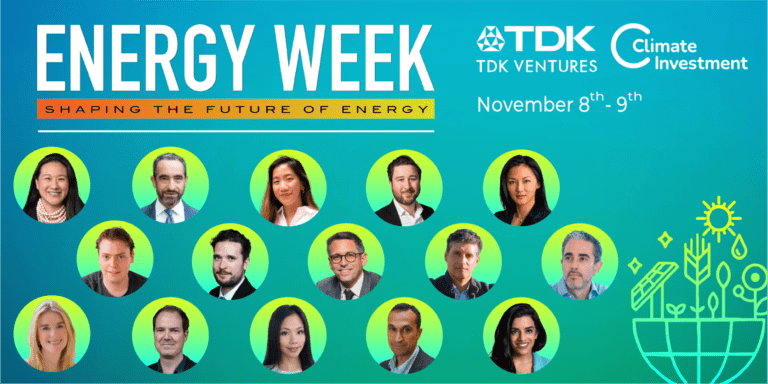 TDK Ventures and Climate Investment set to co-host Energy Week 2023: Shaping the Future of Sustainable Energy